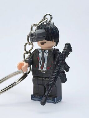 Chainsaw Man Gun Devil Custom Minifigure Keychain